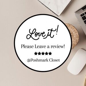 100 Personalized Loved it! Please Leave a Review Stickers